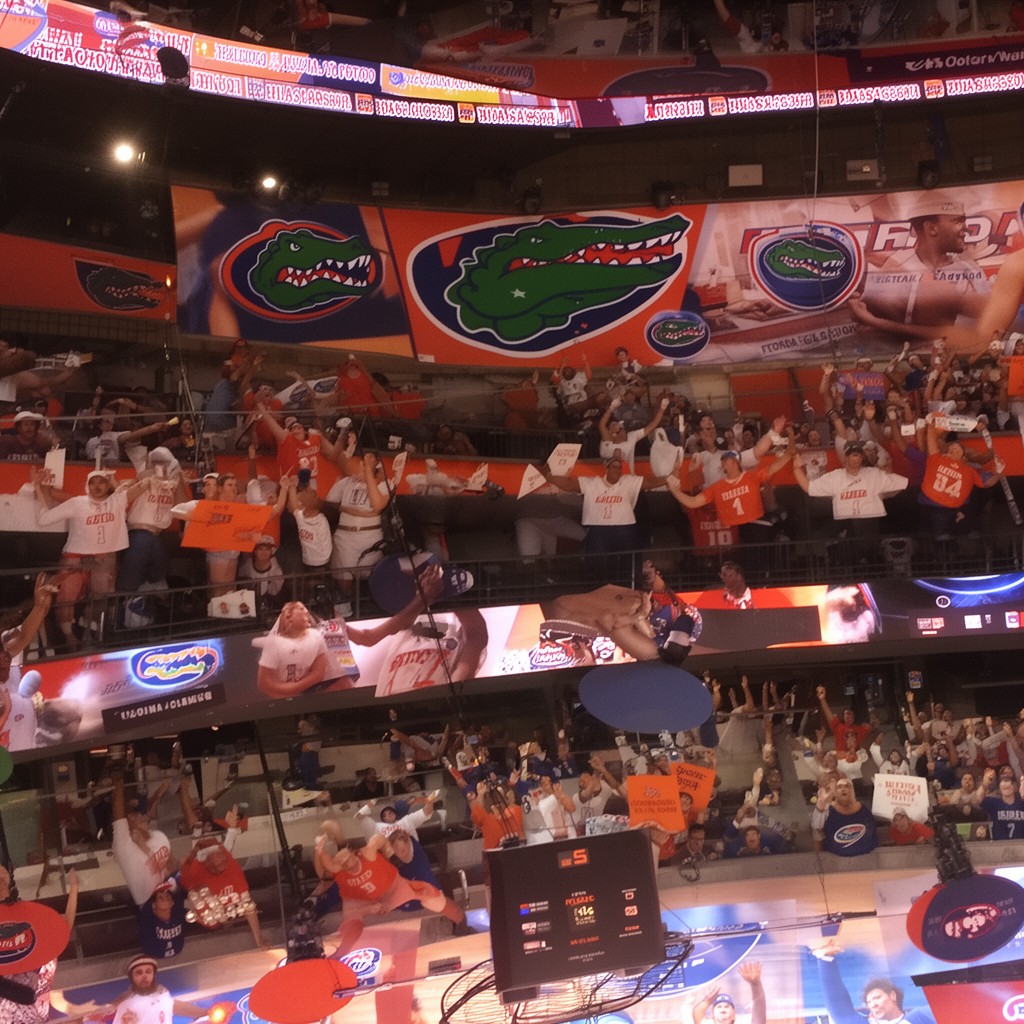 AI-generated illustration of Florida Gators men's basketball