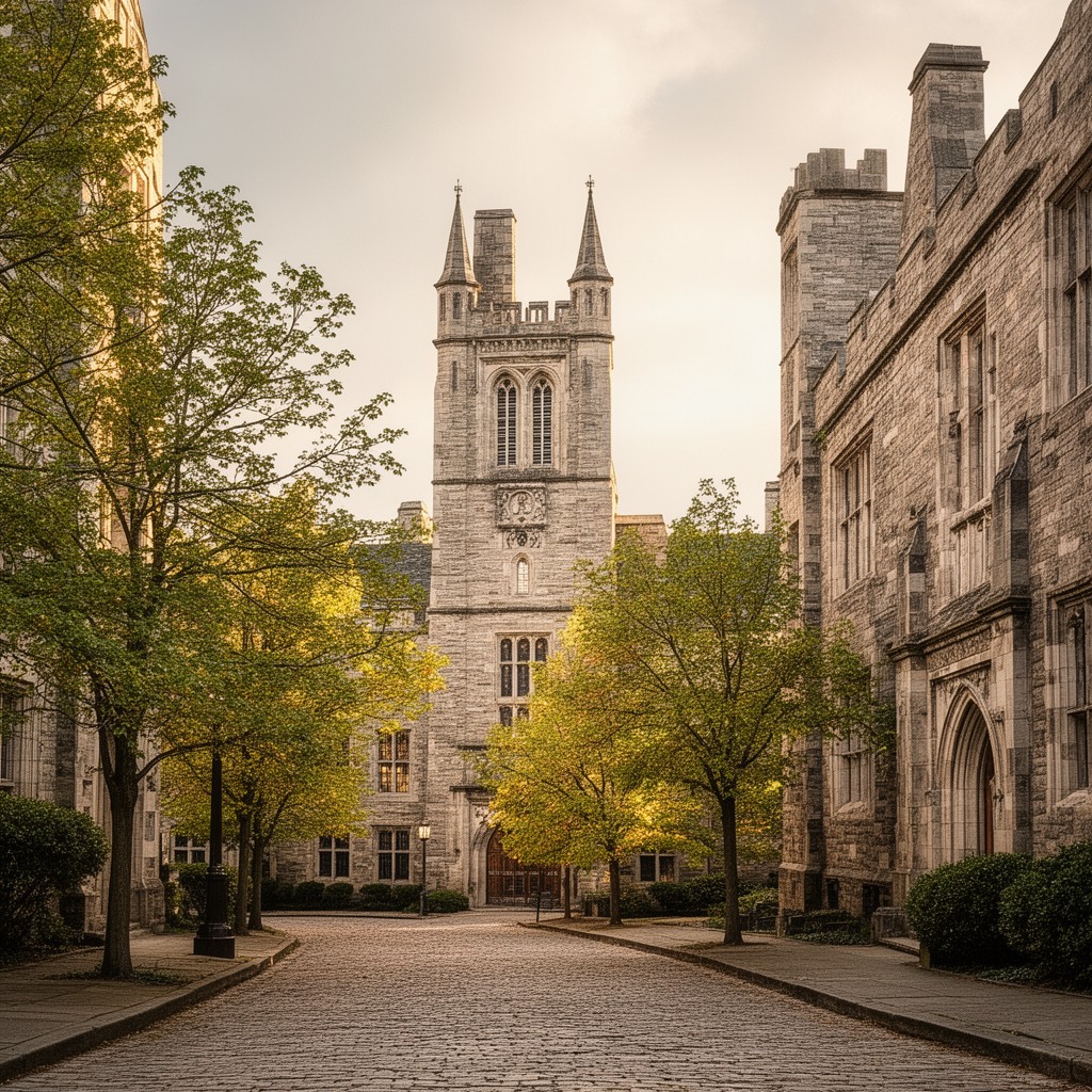 AI-generated illustration of Princeton, New Jersey, United States