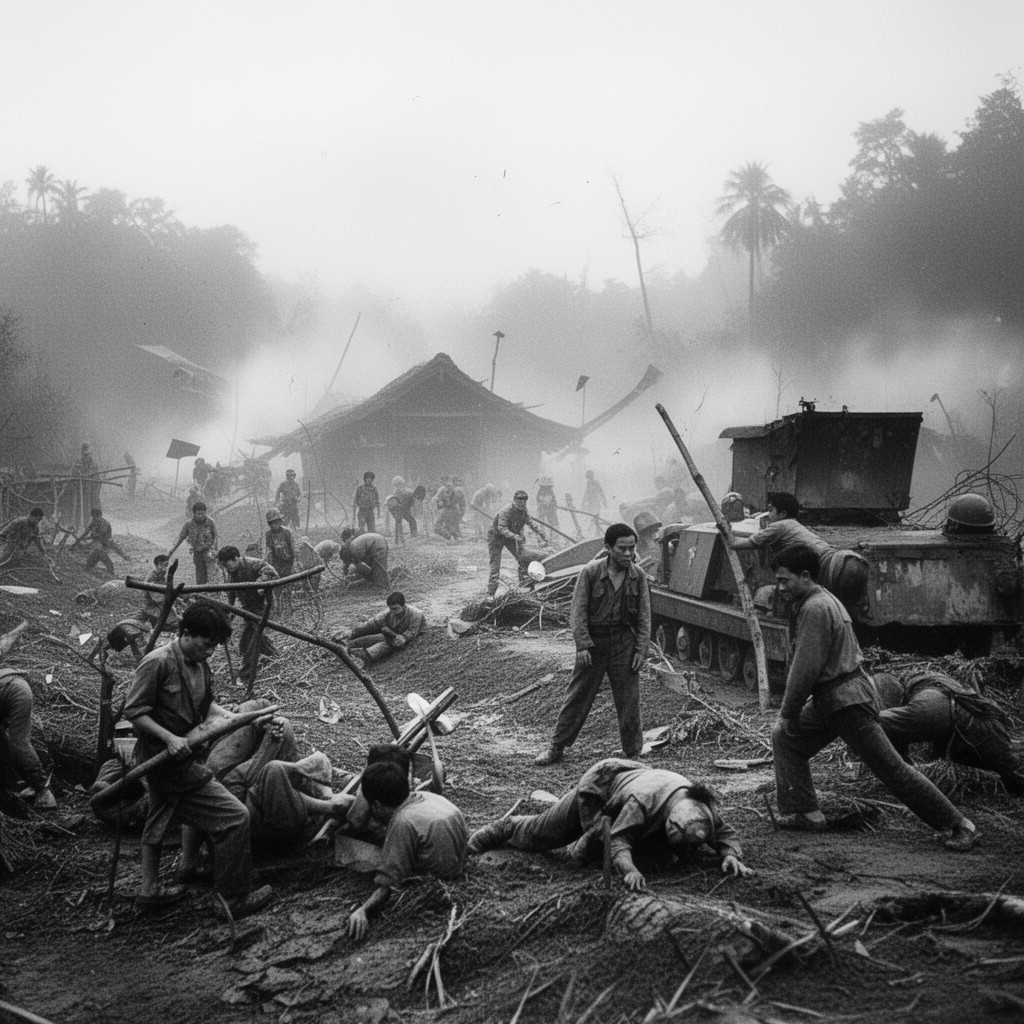 AI-generated illustration of Sino-Vietnamese War