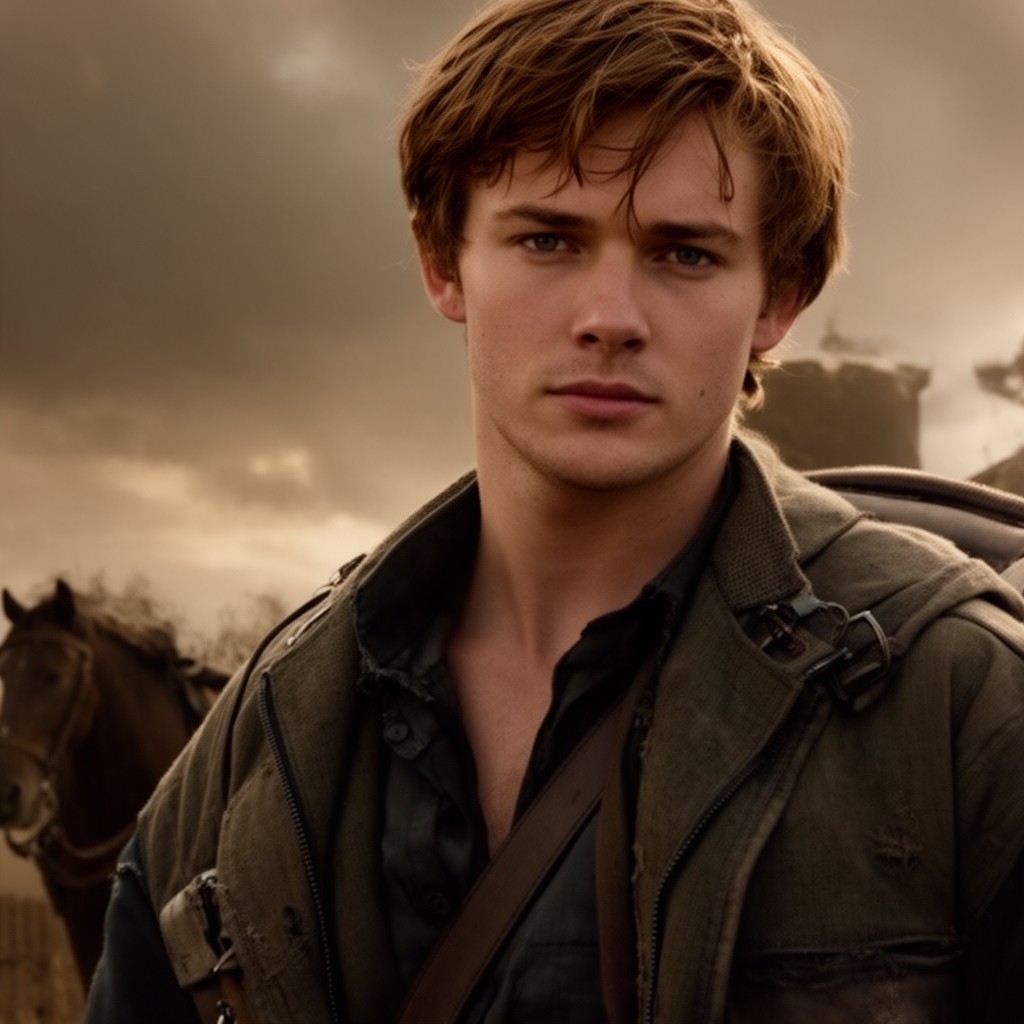 AI-generated illustration of Jeremy Irvine