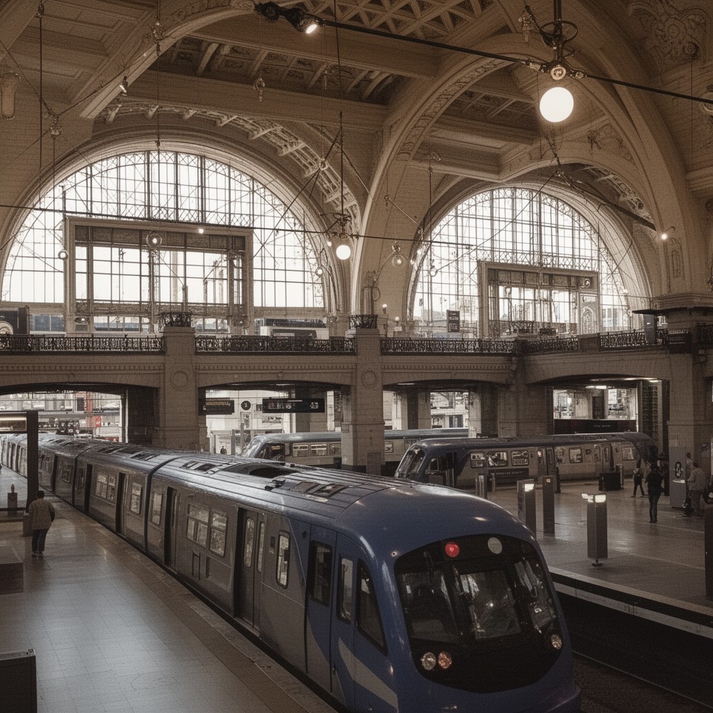 AI-generated illustration of Washington Metro at Union Station