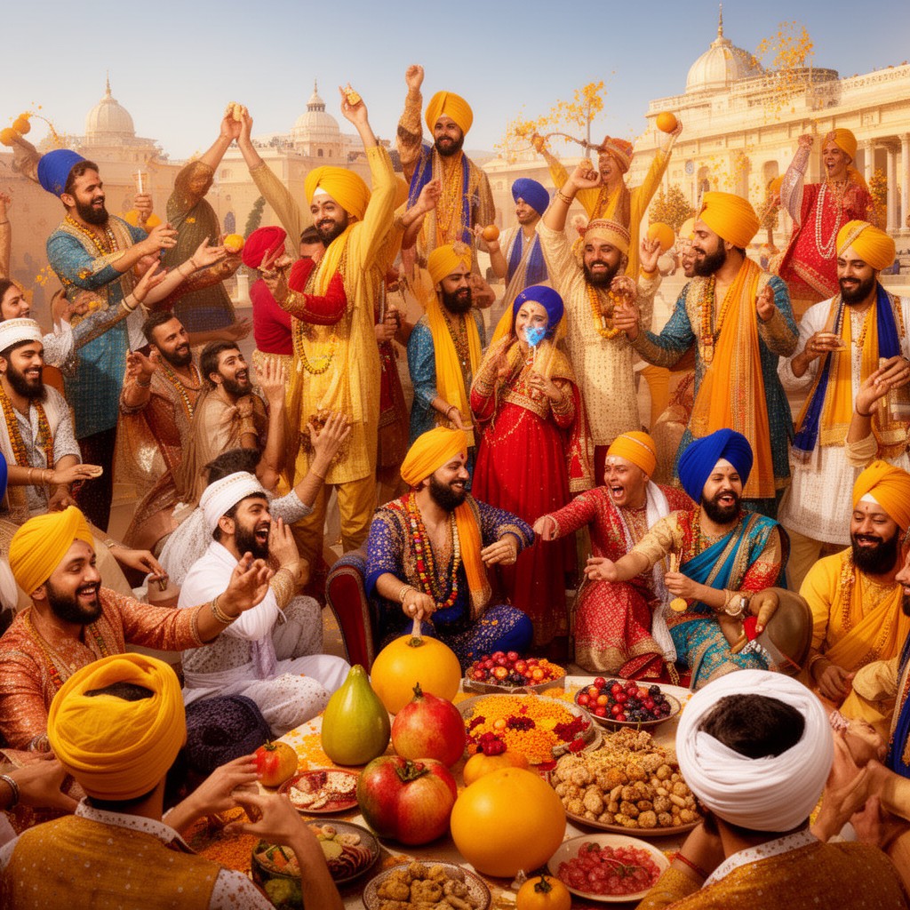 AI-generated illustration of Vaisakhi