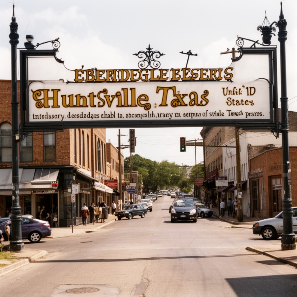 AI-generated illustration of Huntsville, Texas, United States