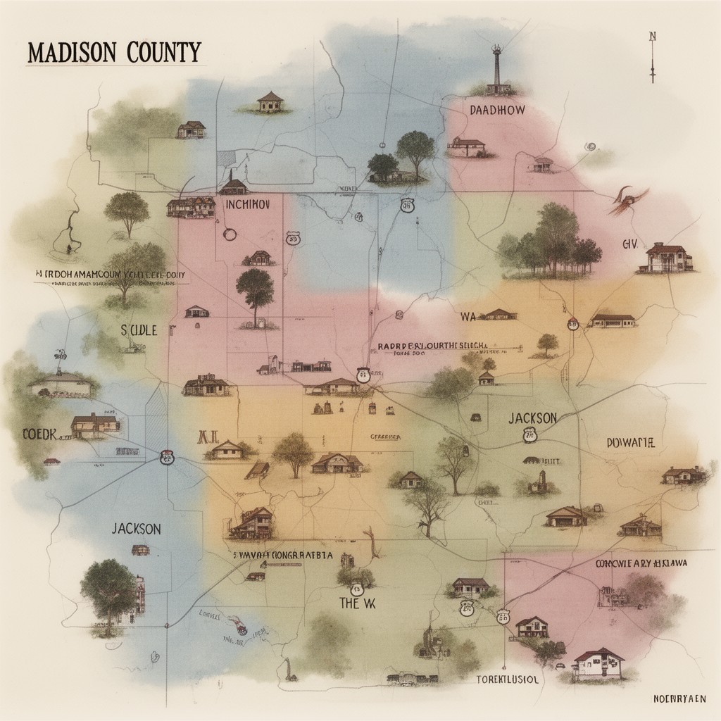 AI-generated illustration of Madison County