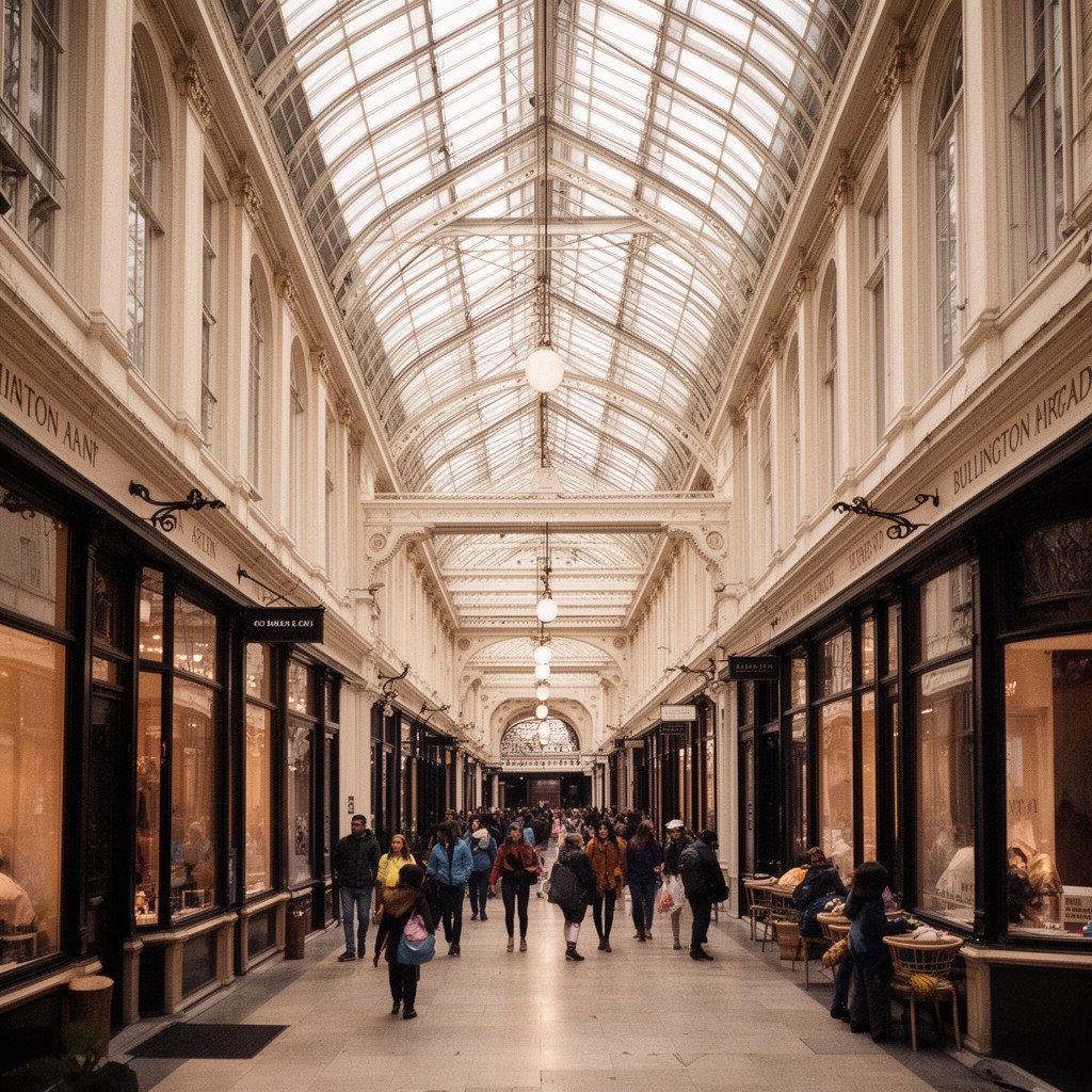 AI-generated illustration of Burlington Arcade