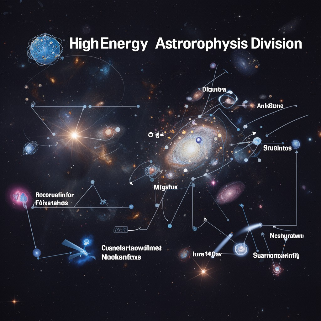 AI-generated illustration of High Energy Astrophysics Division