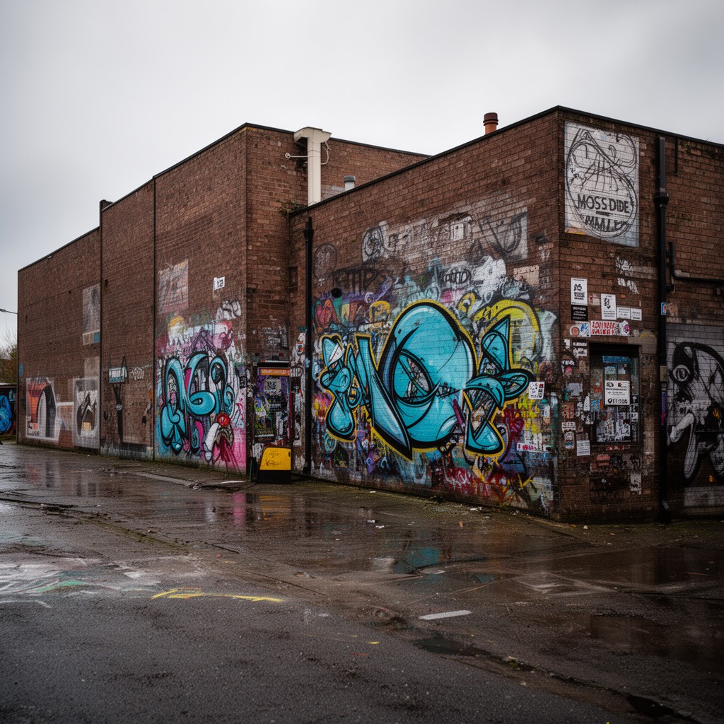 AI-generated illustration of Moss Side