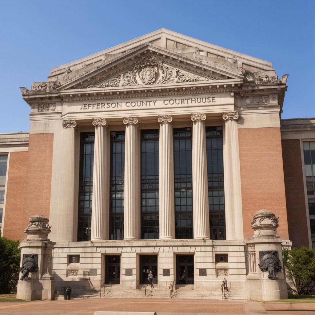 AI-generated illustration of Jefferson County Courthouse (Birmingham)