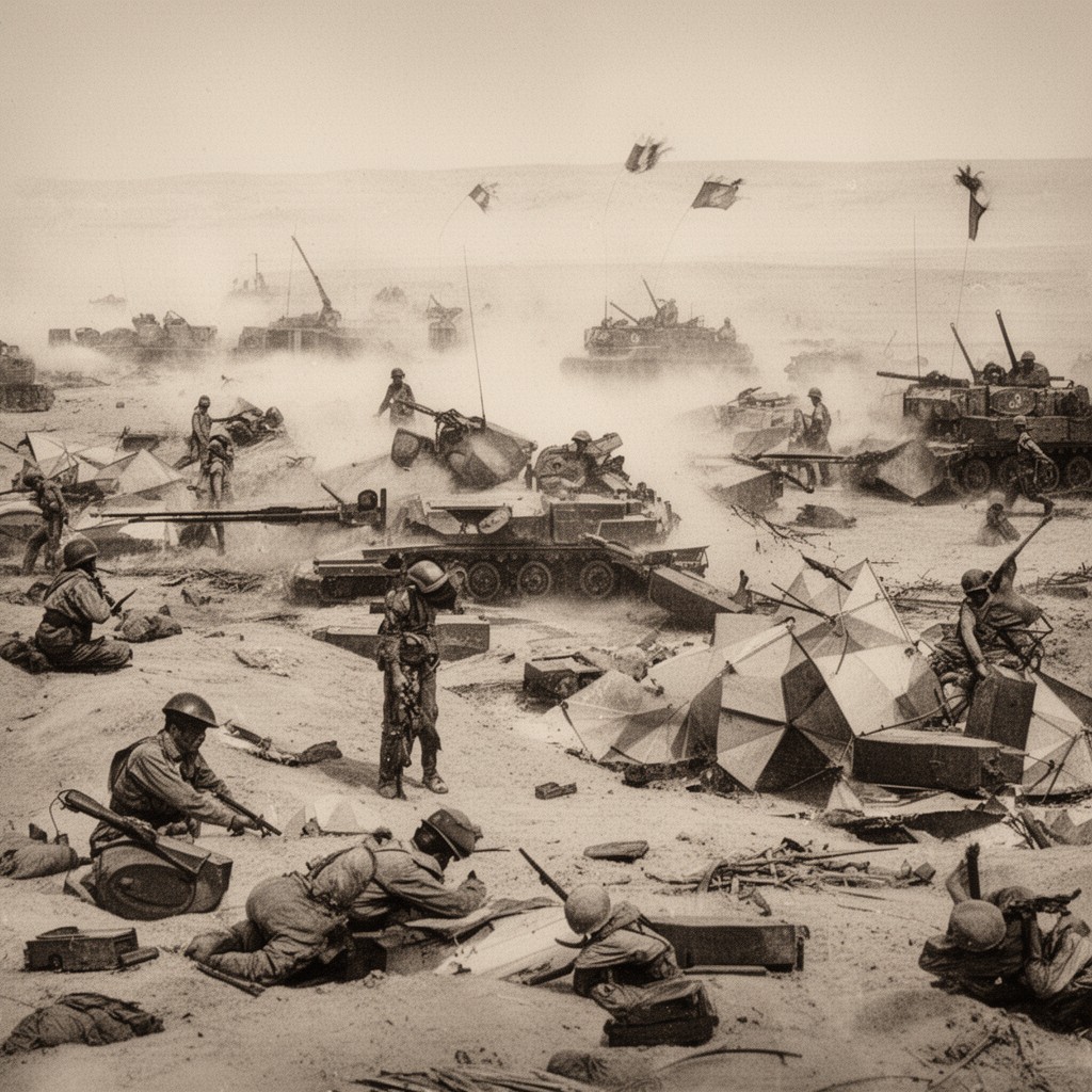AI-generated illustration of Battle of Nibeiwa