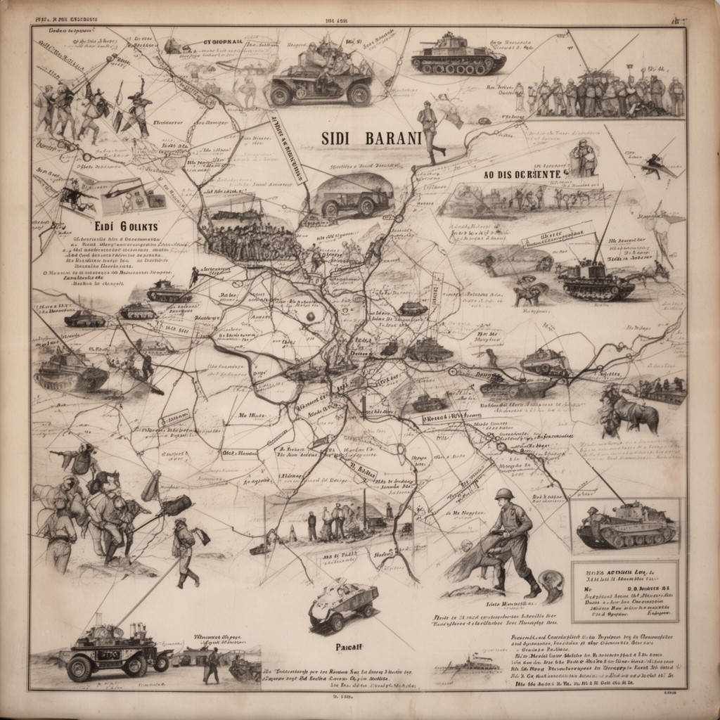 AI-generated illustration of Battle of Sidi Barrani