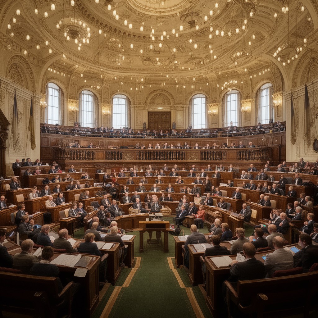 AI-generated illustration of Connecticut State Senate