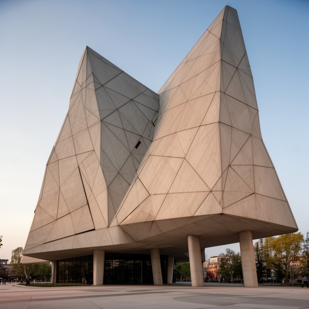 AI-generated illustration of I. M. Pei & Associates