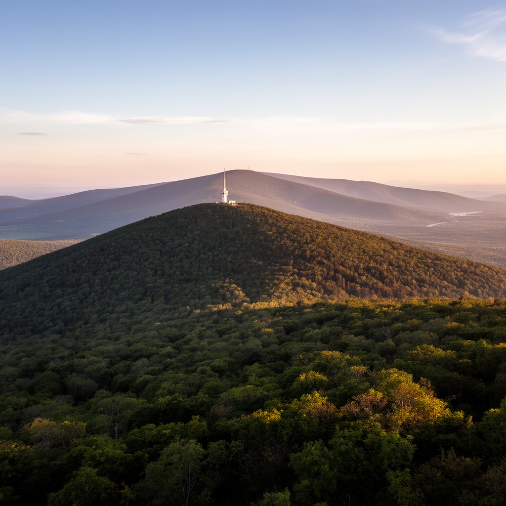 AI-generated illustration of Mount Greylock