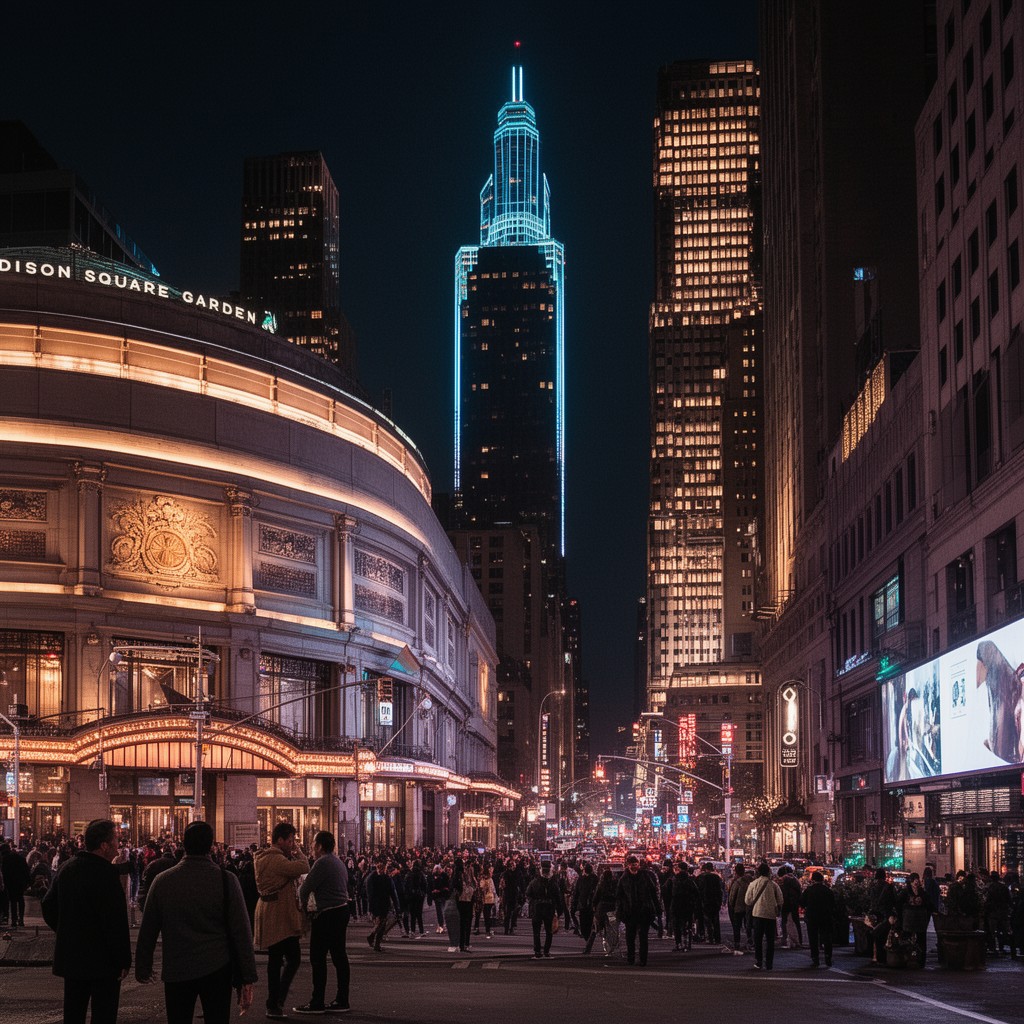 AI-generated illustration of Madison Square Garden Entertainment Corp.