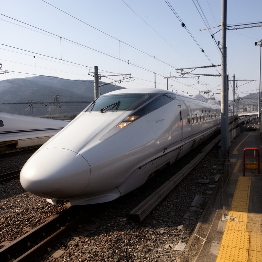 AI-generated illustration of Tokaido Shinkansen