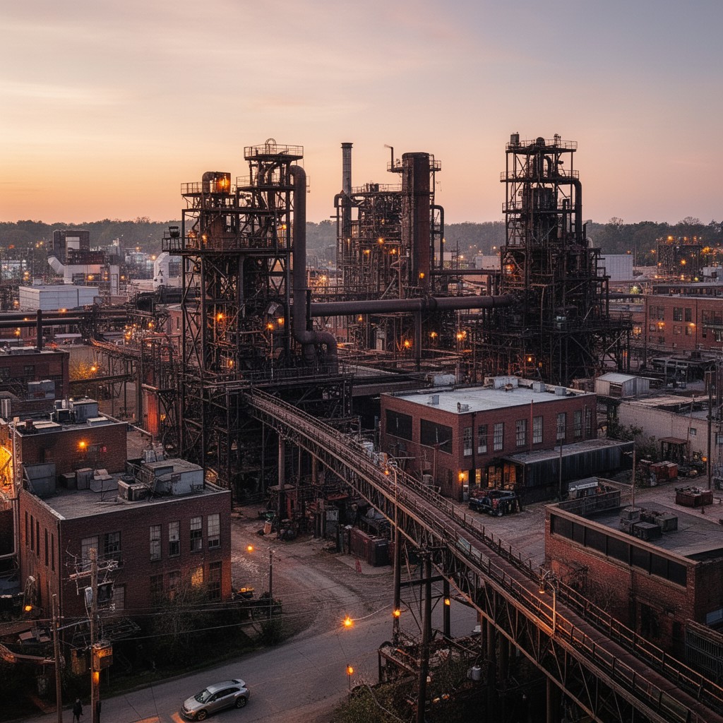 AI-generated illustration of Birmingham, Alabama, United States