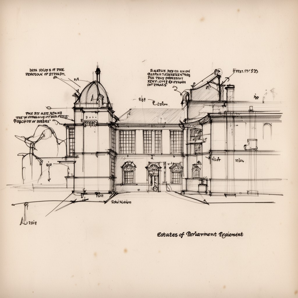 AI-generated illustration of Estates of Parliament