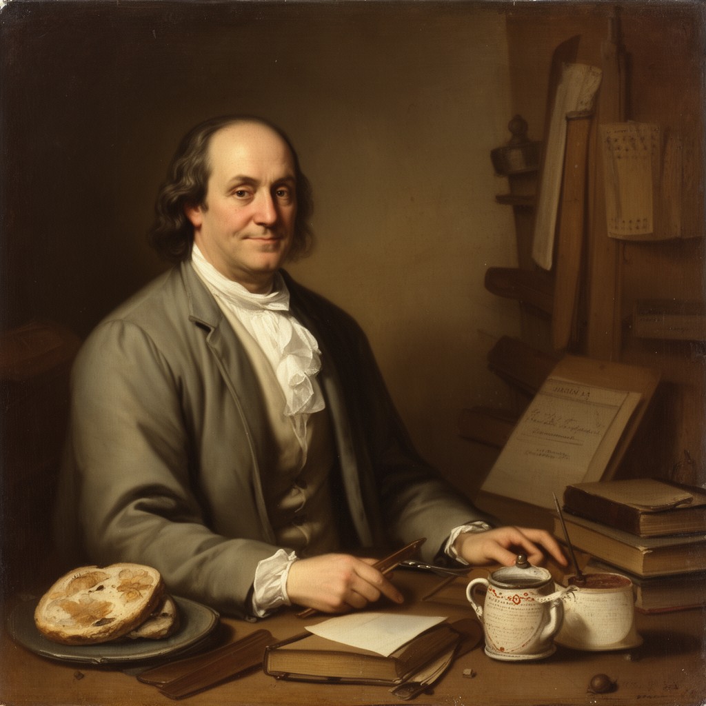 AI-generated illustration of Benjamin Franklin’s parents