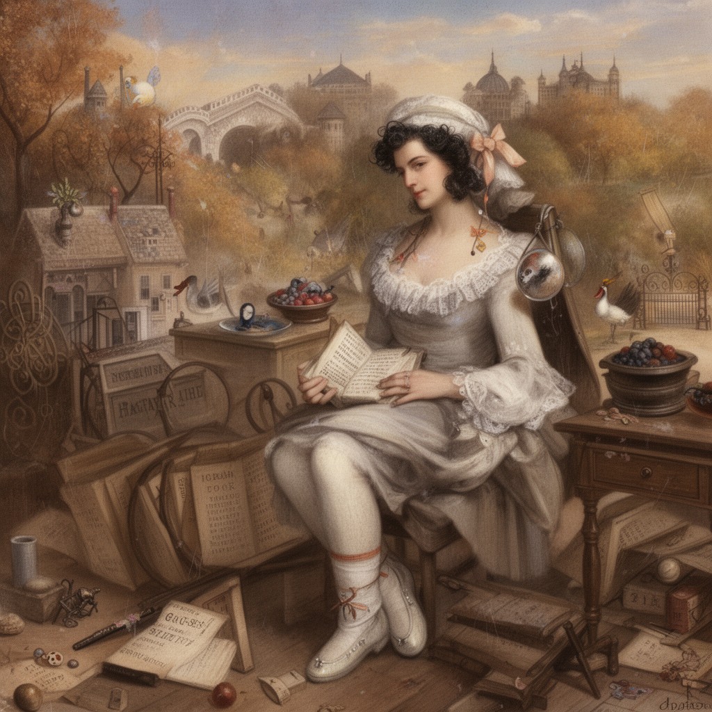 AI-generated illustration of Mary Goose