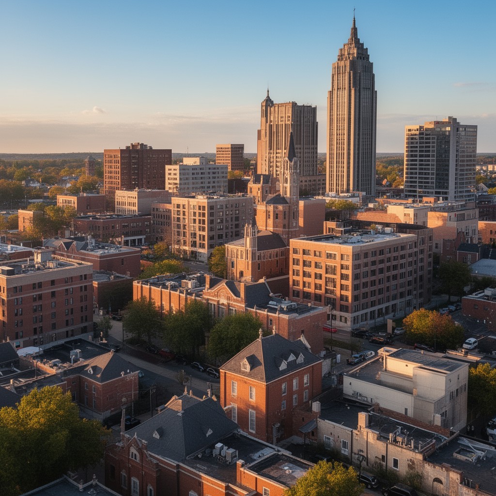 AI-generated illustration of Champaign, Illinois, United States