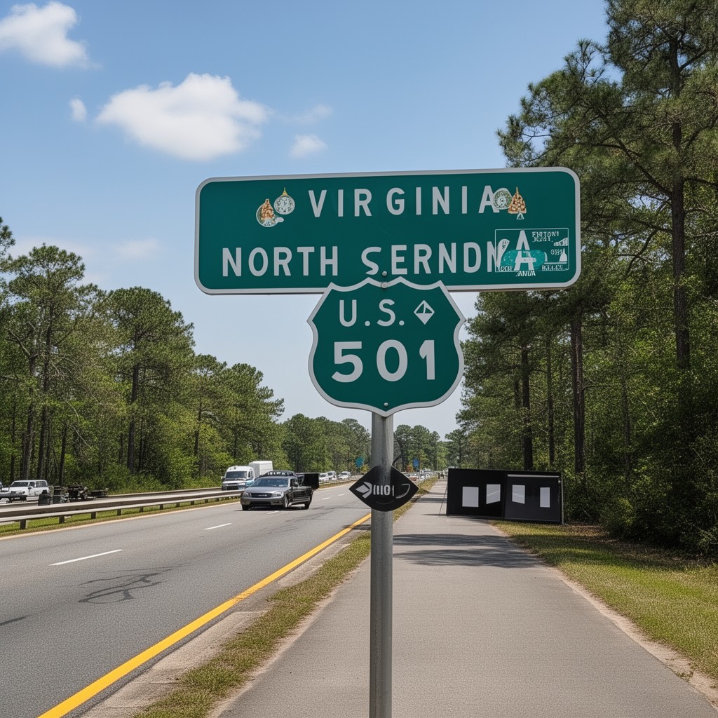 AI-generated illustration of U.S. Route 501