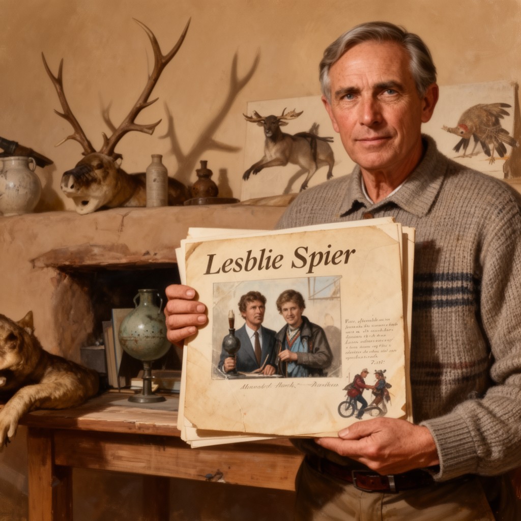 AI-generated illustration of Leslie Spier