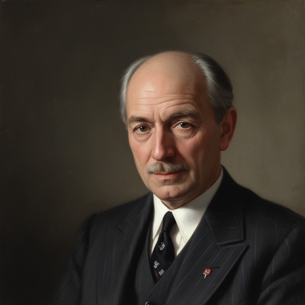 AI-generated illustration of Karl Heinrich Pfirsch