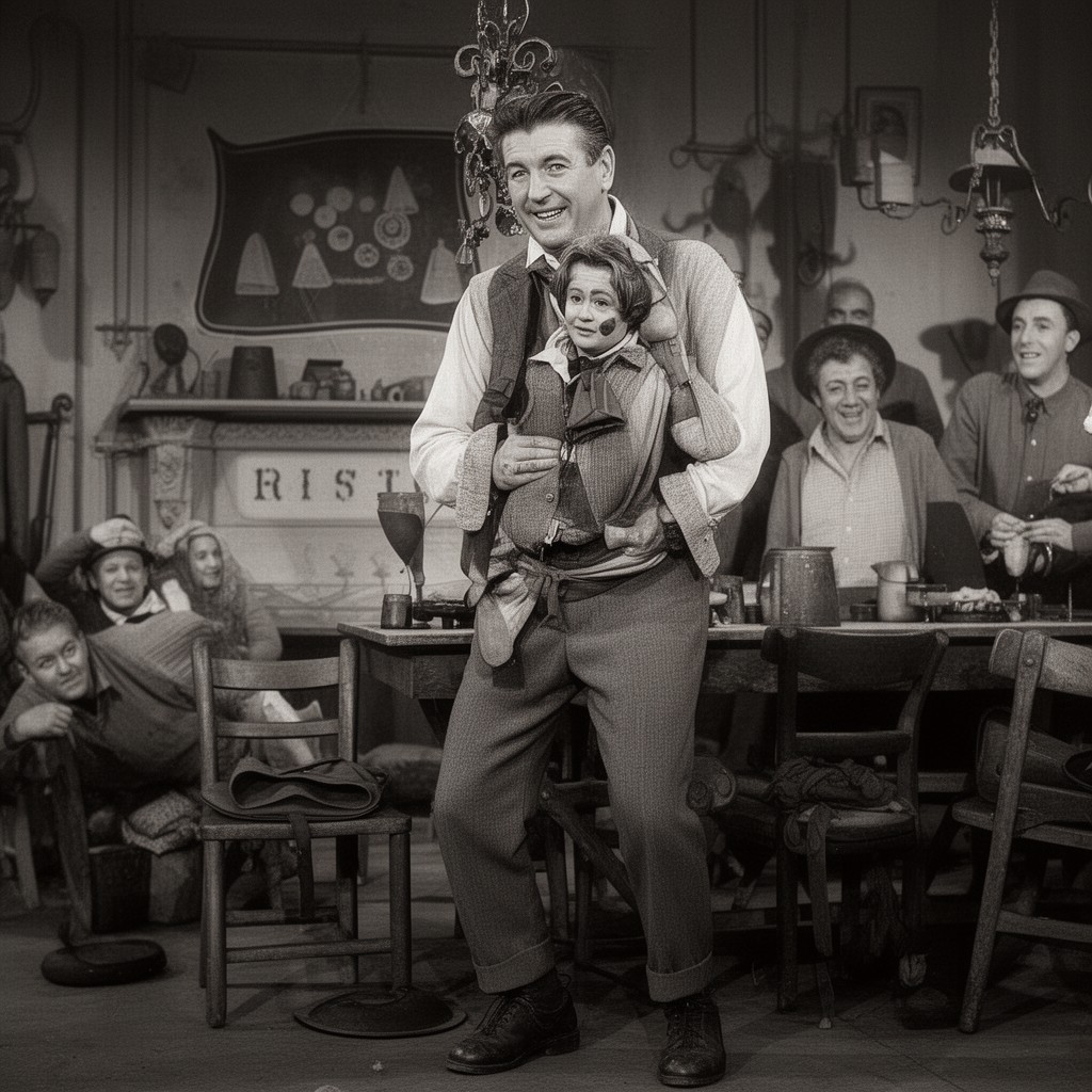AI-generated illustration of Norman Wisdom