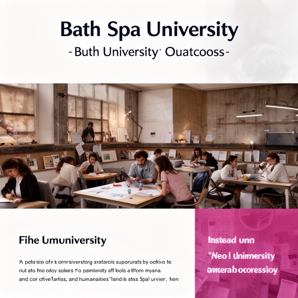 AI-generated illustration of Bath Spa University