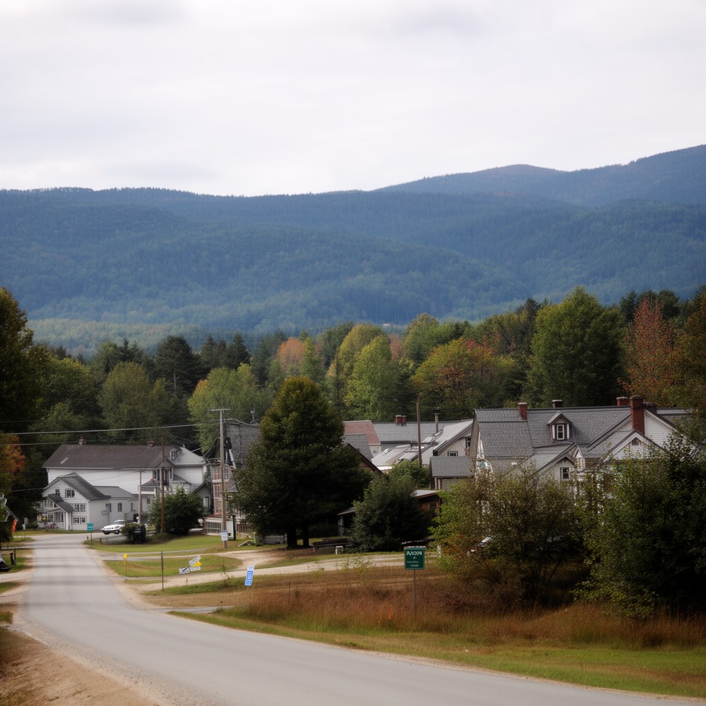 AI-generated illustration of Avon, Maine