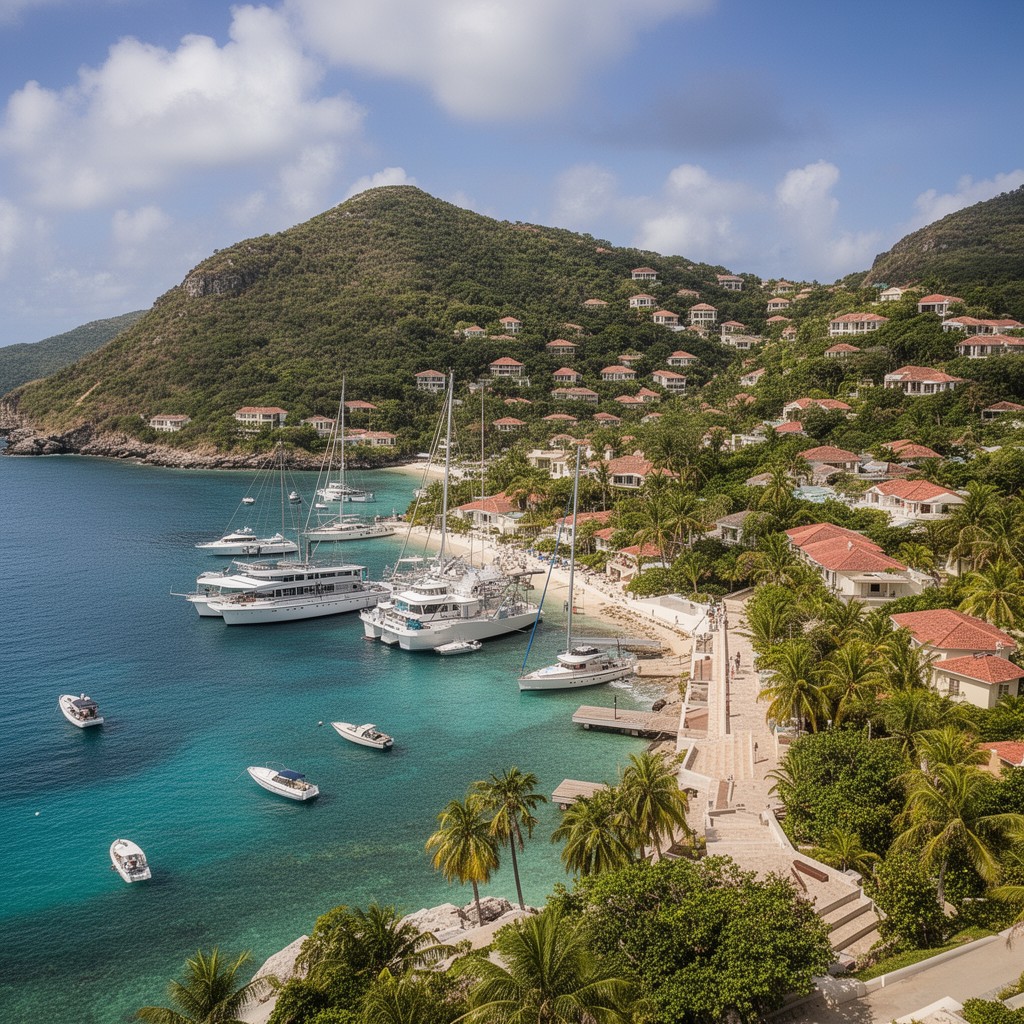 AI-generated illustration of Saint Barthélemy