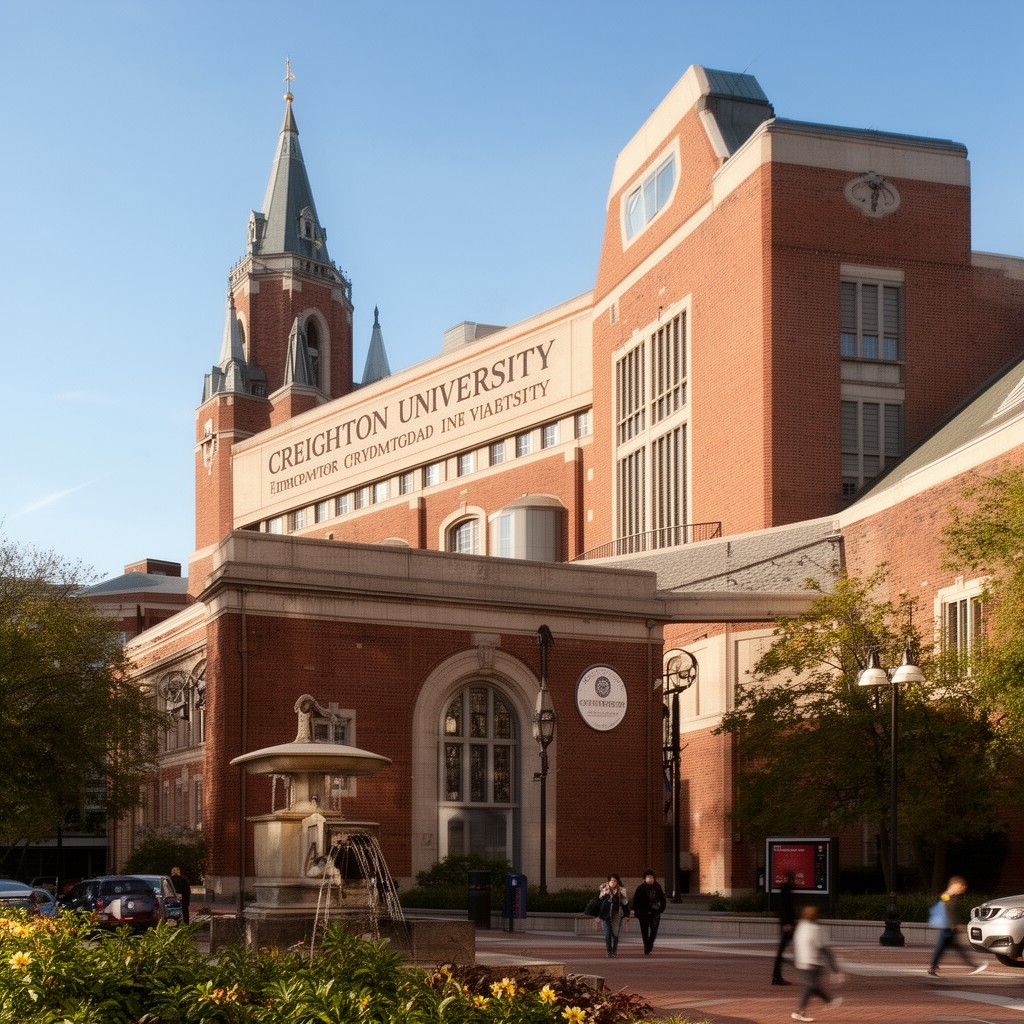 AI-generated illustration of Creighton University