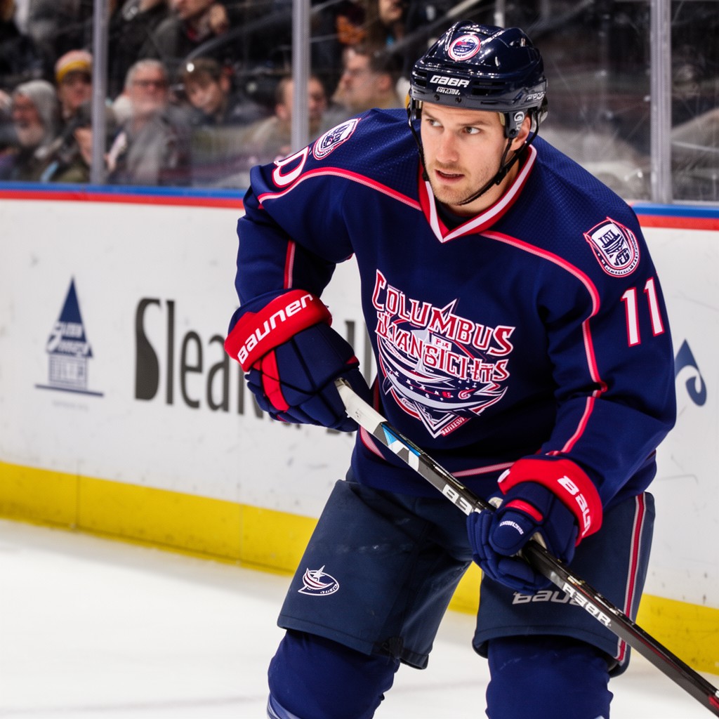 AI-generated illustration of Columbus Blue Jackets