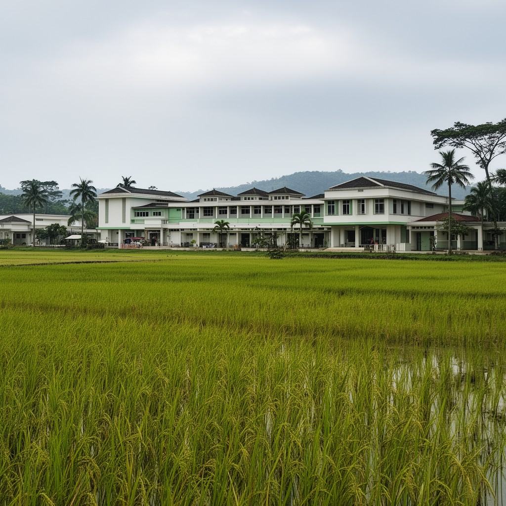 AI-generated illustration of International Rice Research Institute