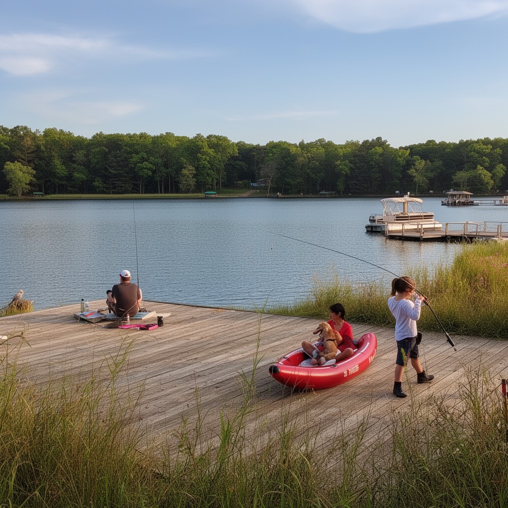AI-generated illustration of Big Woods Lake Recreation Area