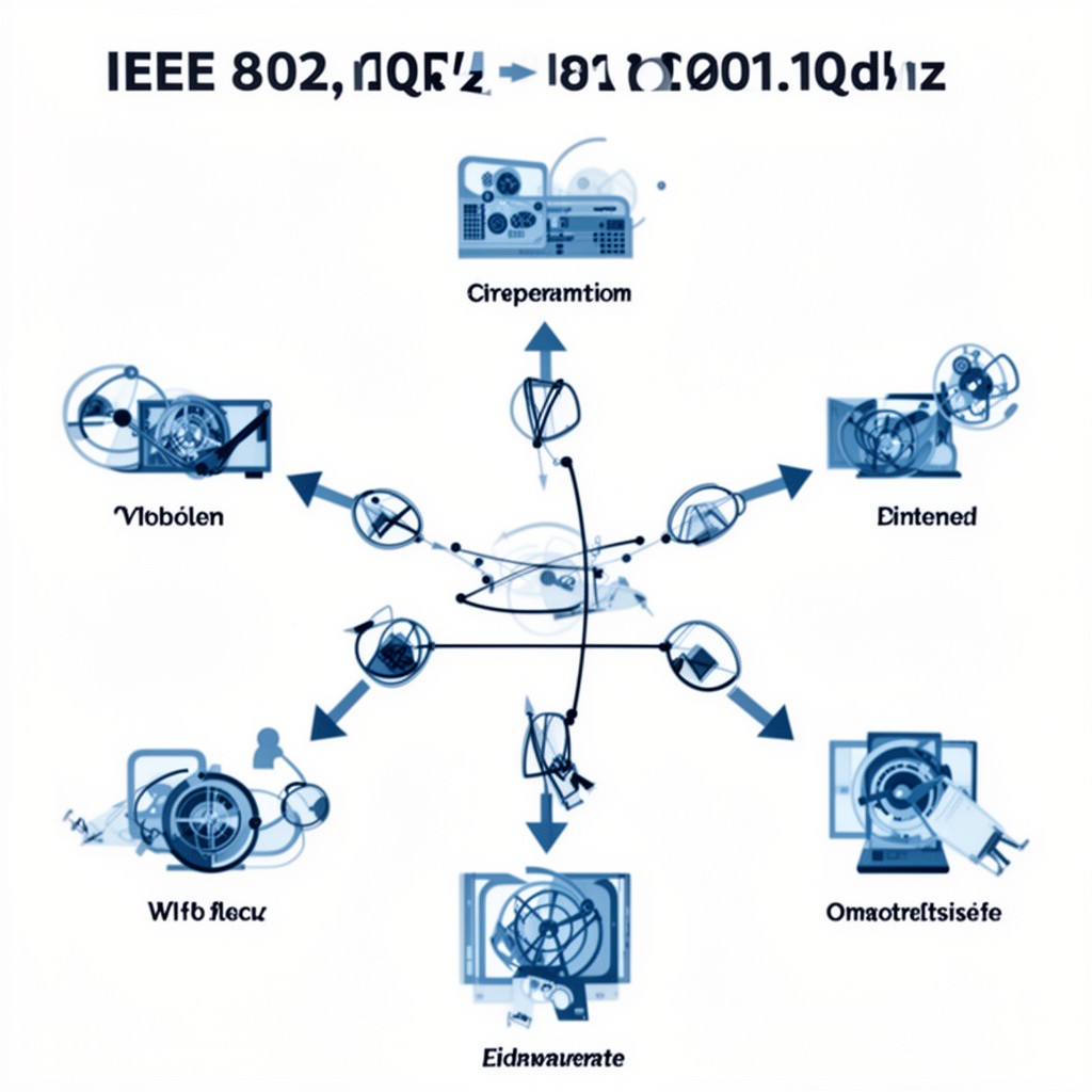 AI-generated illustration of IEEE 802.1Qdz