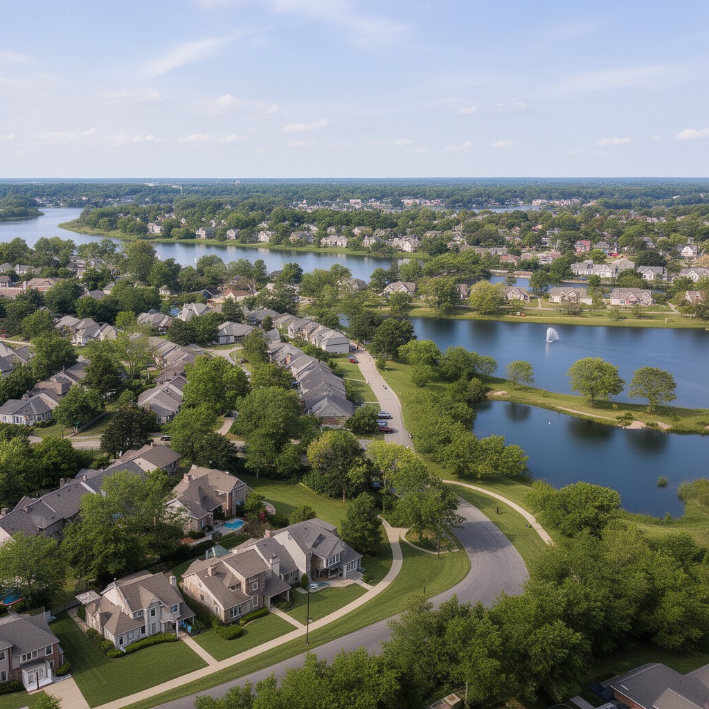AI-generated illustration of Blue Springs, Missouri