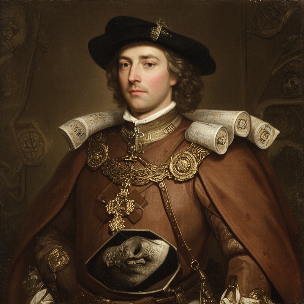 AI-generated illustration of William Douglas, 1st Marquess of Douglas