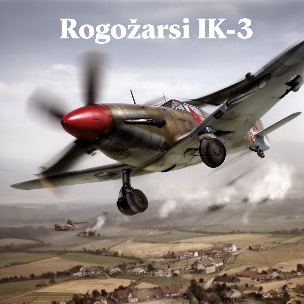 AI-generated illustration of Rogožarski IK-3