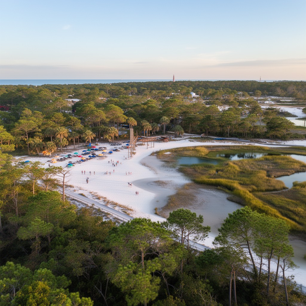 AI-generated illustration of Grayton Beach State Park