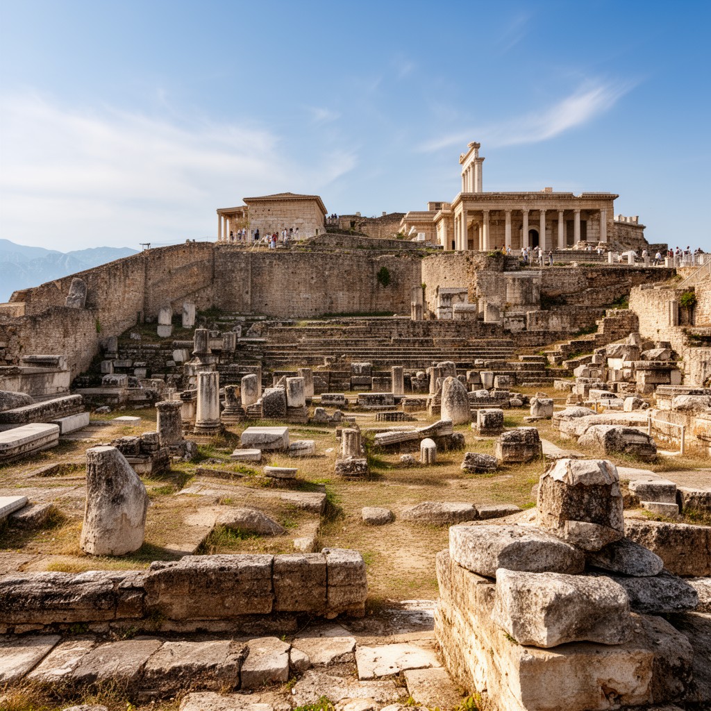 AI-generated illustration of Pergamon