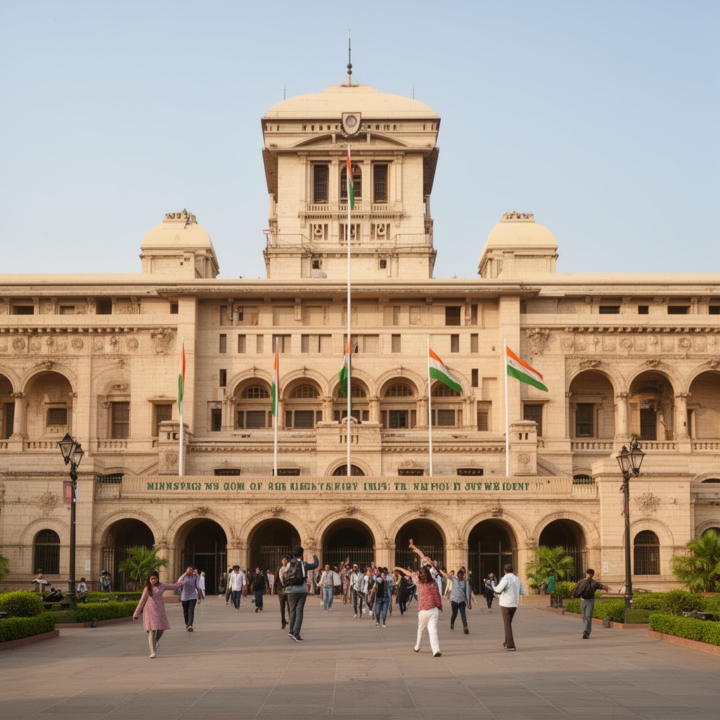 AI-generated illustration of Ministry of Home Affairs, India