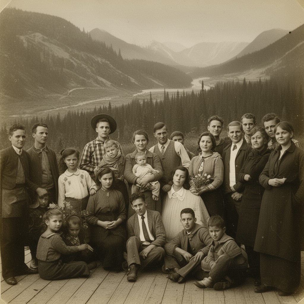 AI-generated illustration of Norwegian Canadians