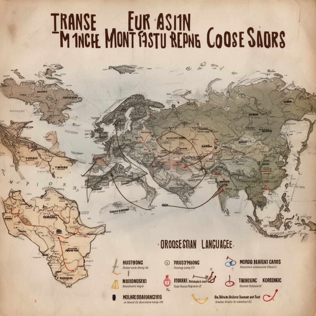 AI-generated illustration of Transeurasian languages
