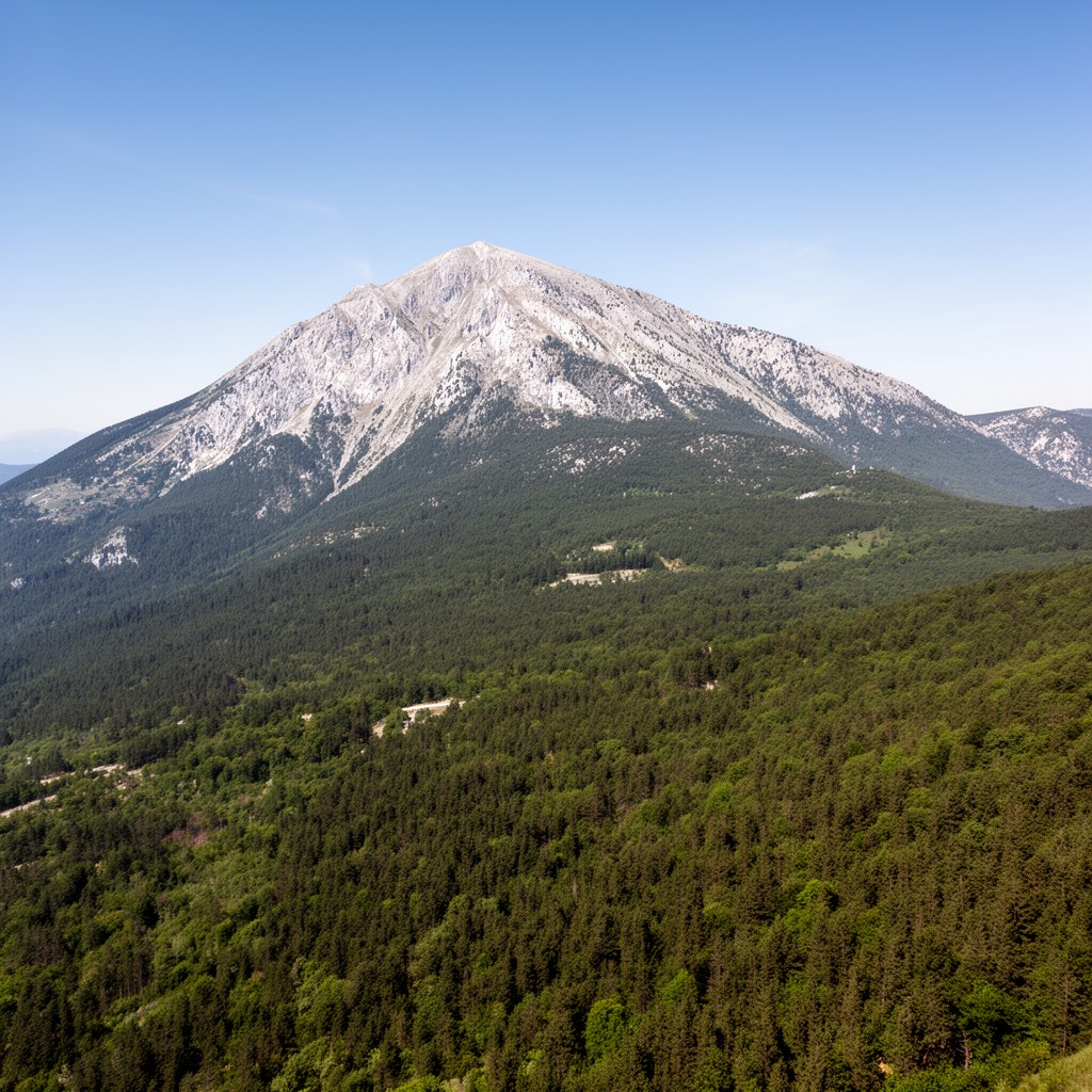 AI-generated illustration of Mount Vitsi