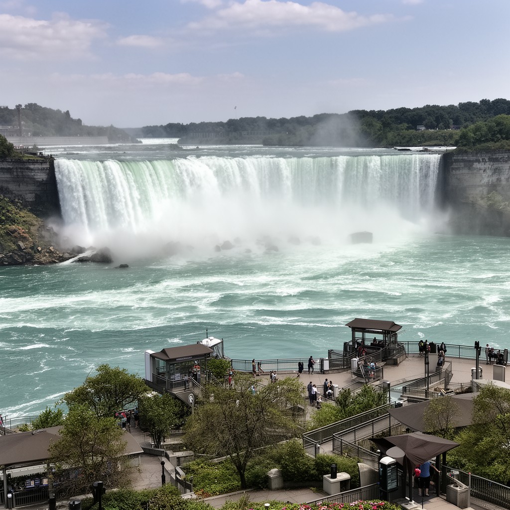 AI-generated illustration of Journey Behind the Falls