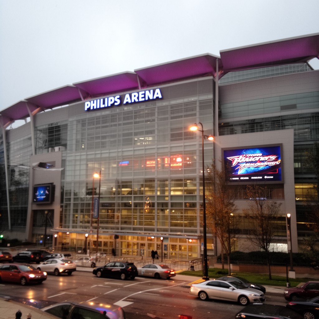 AI-generated illustration of Philips Arena