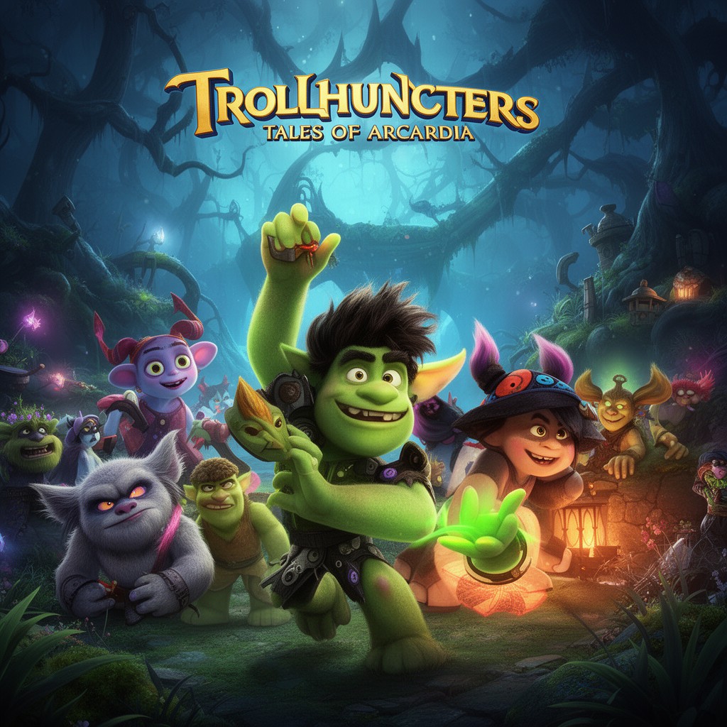 AI-generated illustration of Trollhunters: Tales of Arcadia