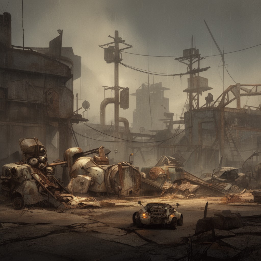 AI-generated illustration of Fallout (video game series)