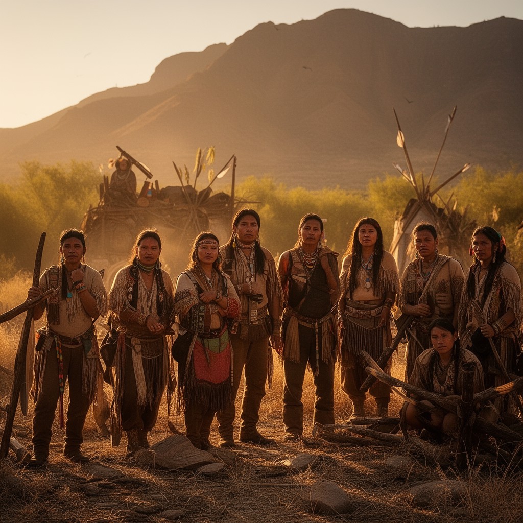 AI-generated illustration of Yuman peoples